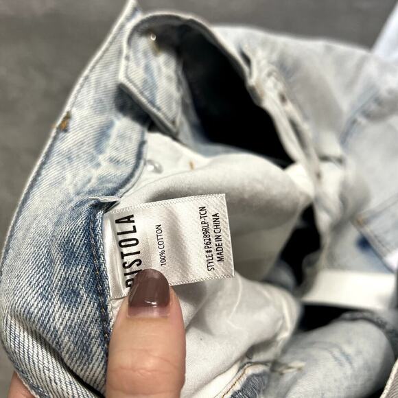 Pistola Revolve Alexa Jeans Women's 31 High Rise Flare Raw Split Hem NWT - Picture 13 of 14